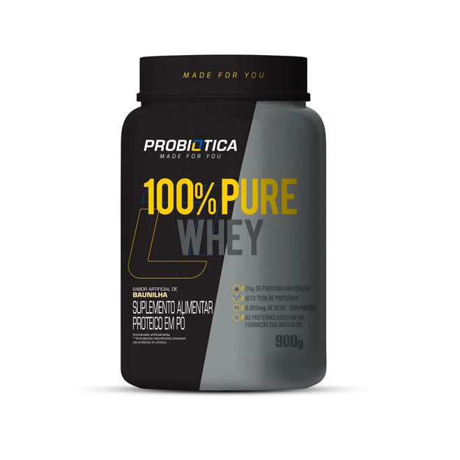 100% Pure Whey Protein 900g - Probiótica 