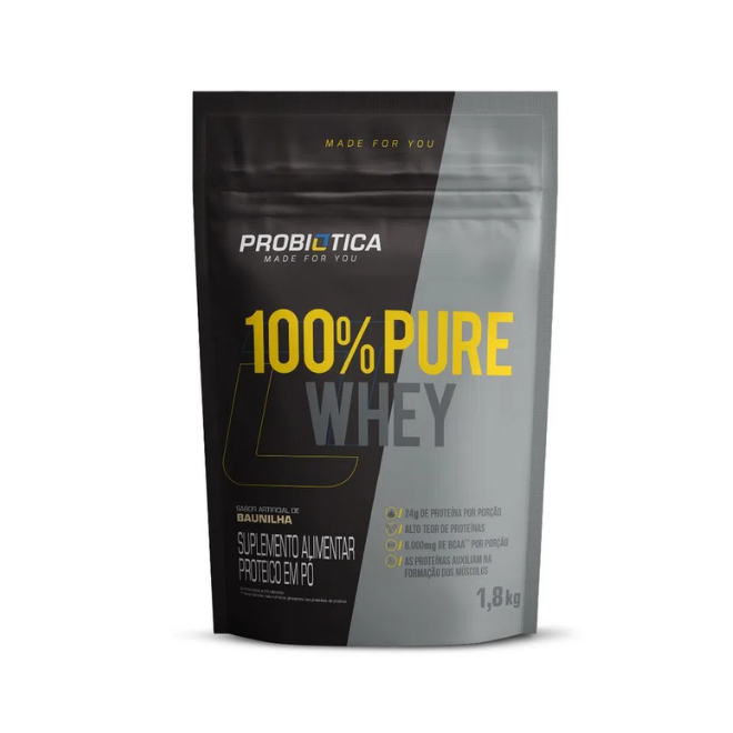 100% Pure Whey Protein Refil (1.8kg) - Probiótica
