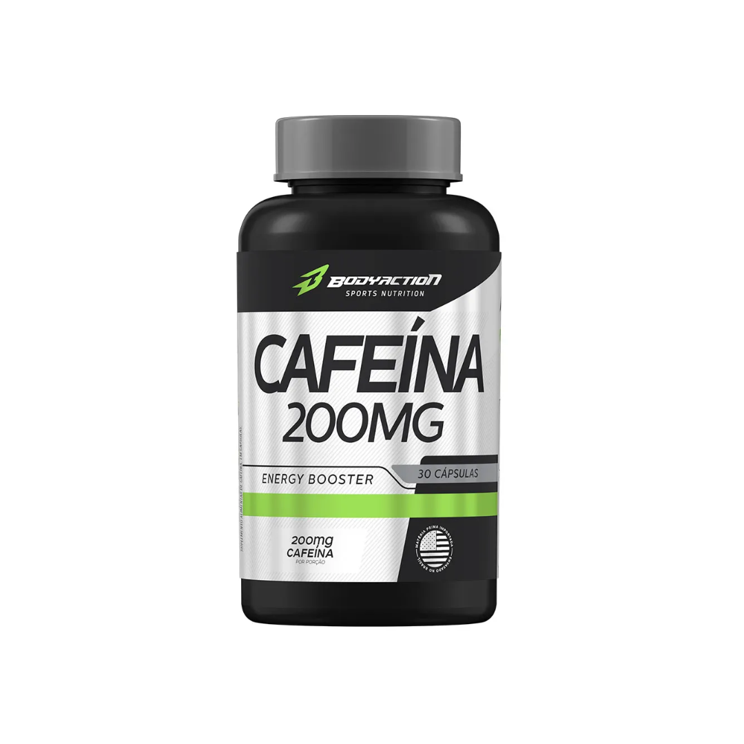 Cafeína (200mg) 30 Caps - Body Action 