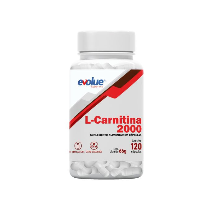 L-carnitina 2000mg (120 Cápsulas) - Evolue Supplements