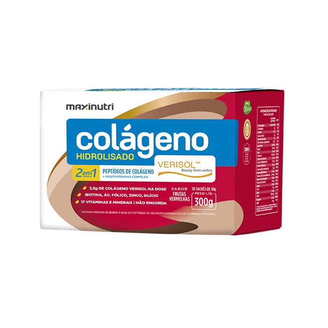 Colágeno Hidrolisado Verisol 30 Sachês - Maxinutri 
