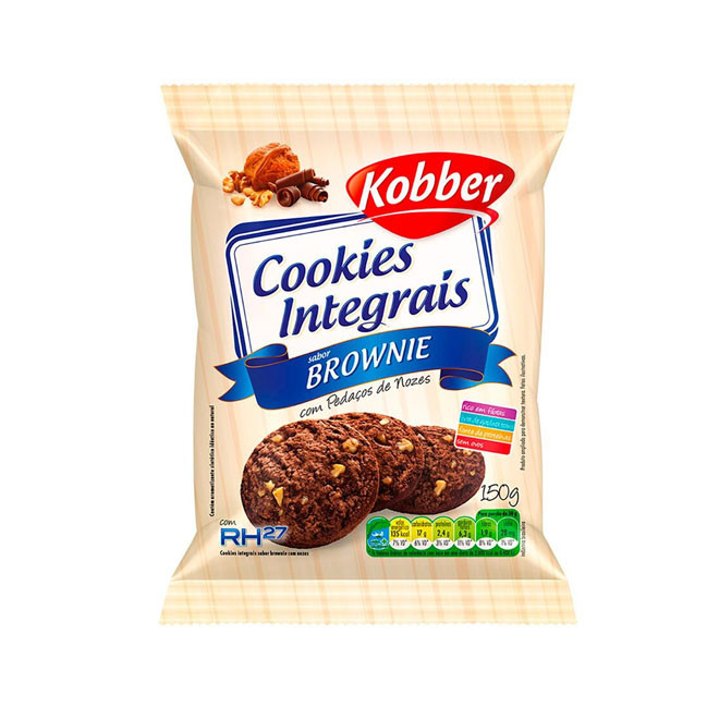 Cookies Integrais Brownie (150g) - Kobber
