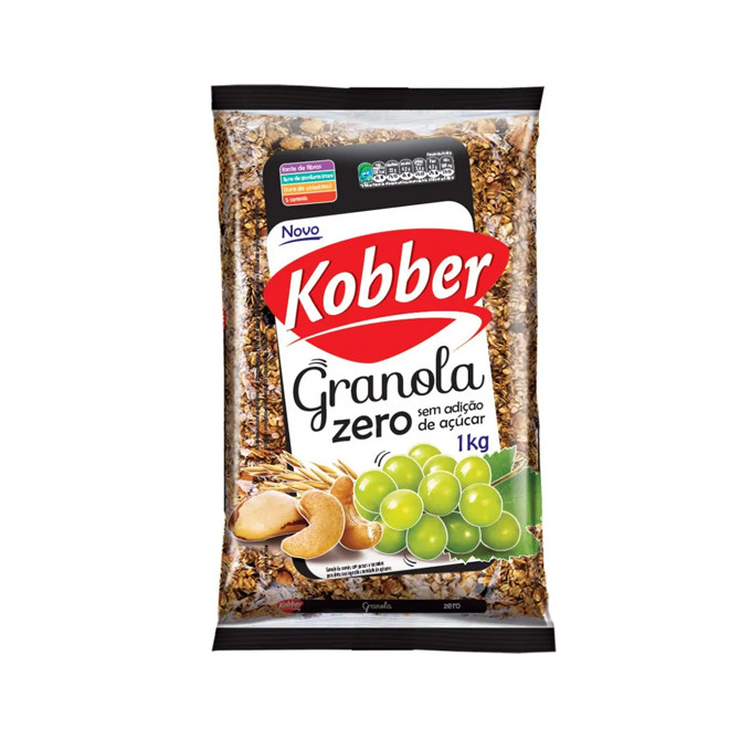 Granola Passas e Castanhas Zero (1kg) - Kobber