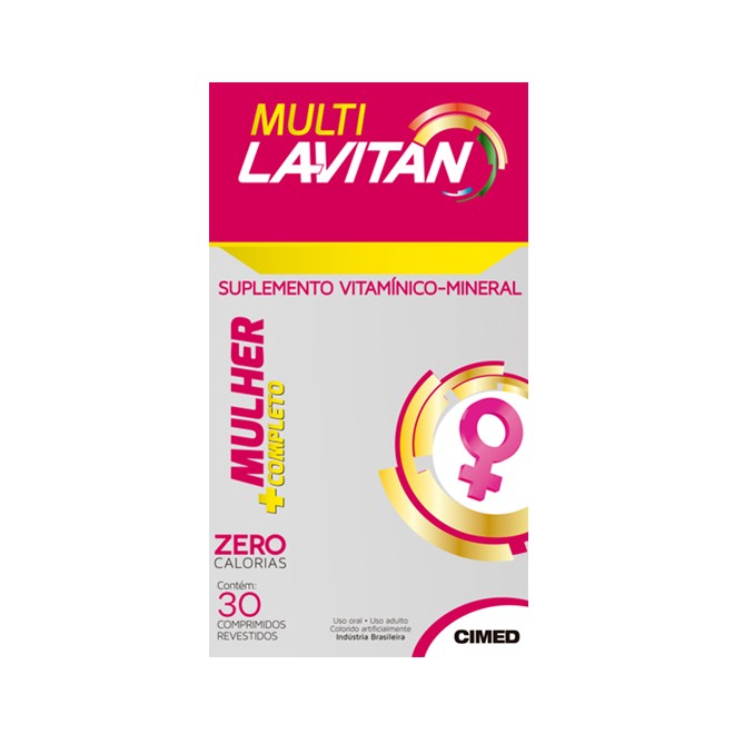 Lavitan Multi Mulher (30 Comprimidos) - Cimed 
