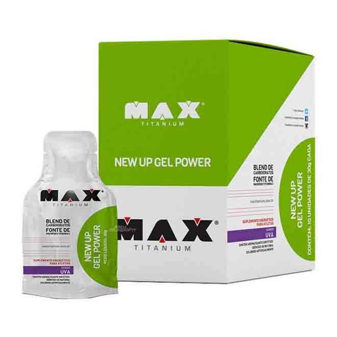 New Up Gel Power Caixa c/ 10 Sachês - Max Titanium
