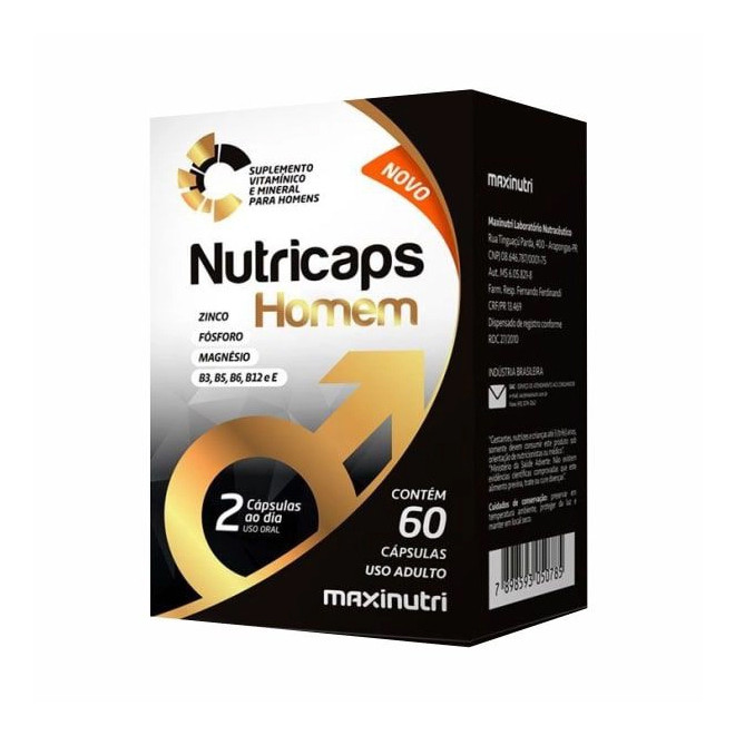 Nutricaps Homem - 60 Capsulas - Maxinutri