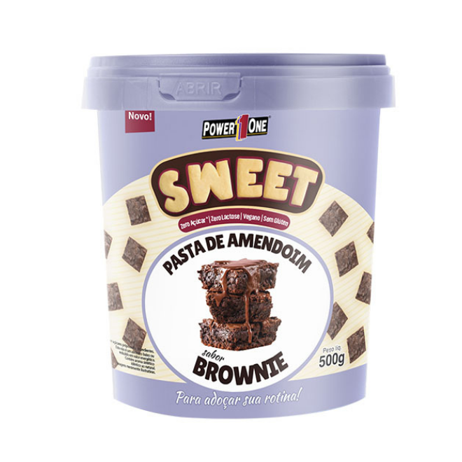 Pasta de Amendoim Sweet Sabor Brownie (500g) - Power1One