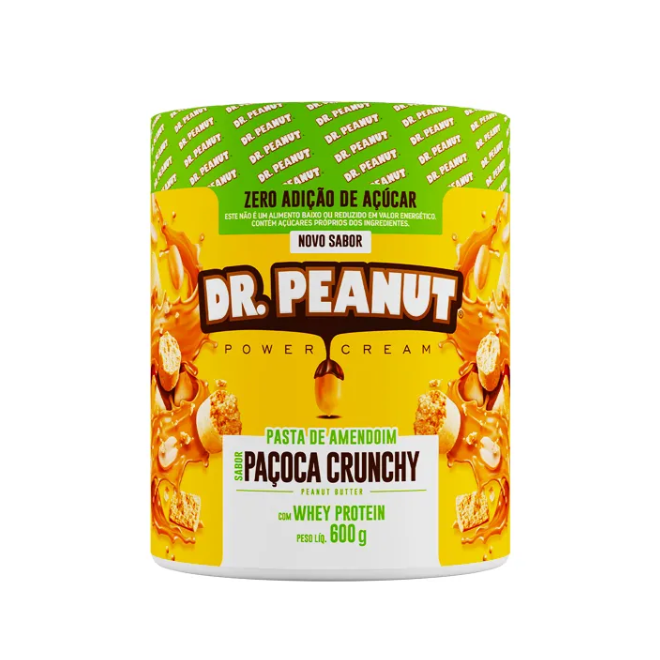 Pasta de Amendoim Paçoca Crunchy (600g) - Dr. Peanut 