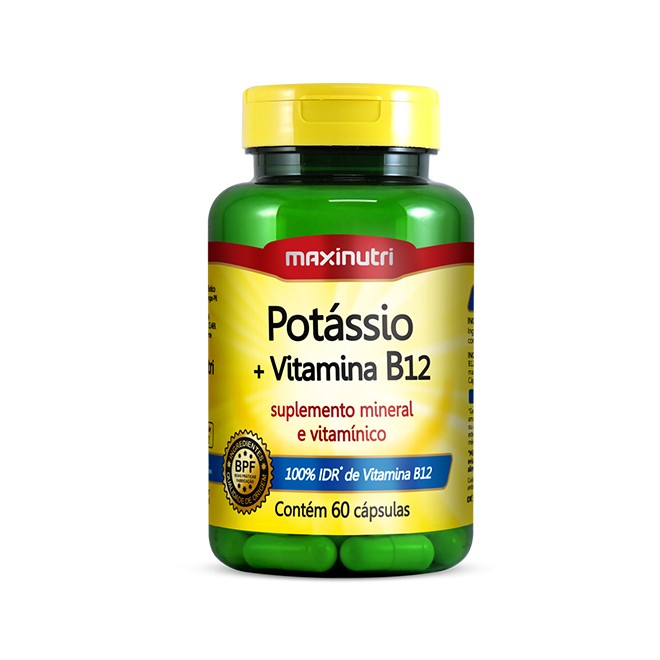 Potássio + Vitamina B12 - Maxinutri 