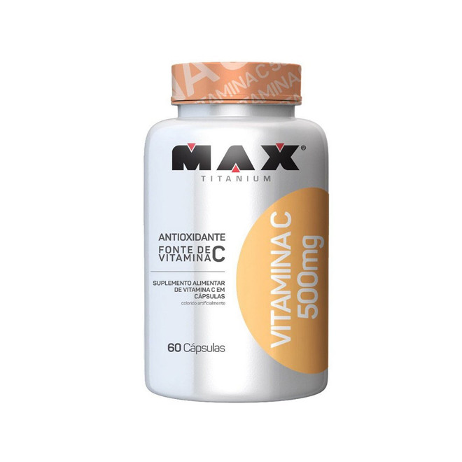 Vitamina C 500mg (60 Caps) - Max Titanium 