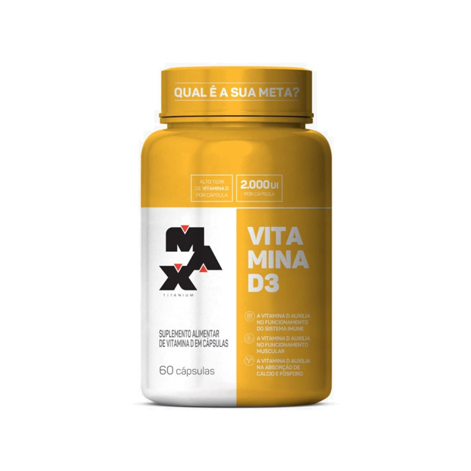 Vitamina D3 (60 Cápsulas) - Max Titanium