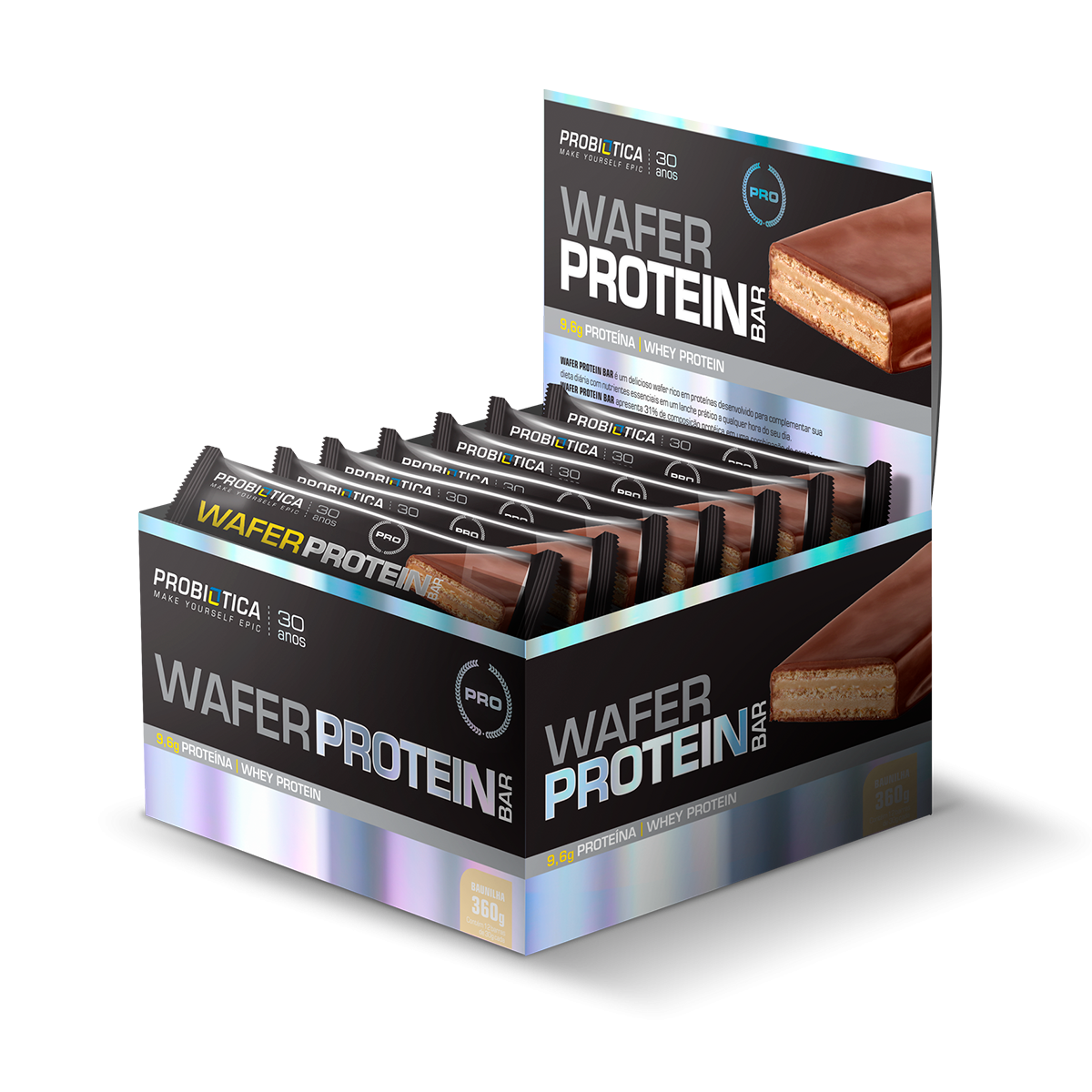 Wafer Protein Caixa c/ 12 Und - Probiotica