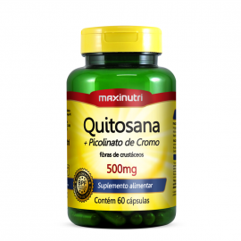 Quitosana + Picolinato de Cromo 60 Cápsulas - Maxinutri