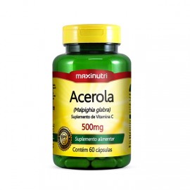Acerola 500mg 60 Cápsulas - Maxinutri