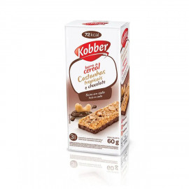 Barra de Cereal Castanhas Tropicais + Chocolate (240g) - Kobber