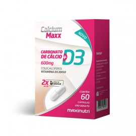 Calcium Maxx D3 60 Cápsulas - Maxinutri