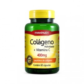 Colágeno Hidrolisado + Vit C 60 Cápsulas - Maxinutri