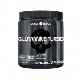 Glutamine Turbo Caveira Preta (300g) - Black Skull