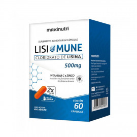 Lisimune Lisina + Vitamina C + Zinco (60 Cápsulas) - Maxinutri
