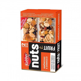 Barra de Nuts Fruit Amêndoas e Damasco CX c/ 12und - Kobber