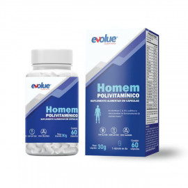 Polivitamínico Homem 60 Cápsulas - Evolue Supplements 