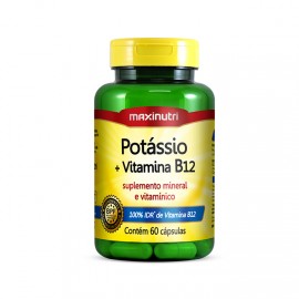 Potássio + Vitamina B12 - Maxinutri 60 Cápsulas