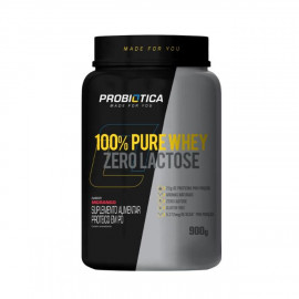 100% Pure Whey Sem Lactose 900g - Probiotica